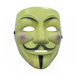 1pc Halloween Face Mask Black White V For Vendetta Hackers Cos Mask Halloween Cosplay Party Diy Masks Anime Anonymous Headwear