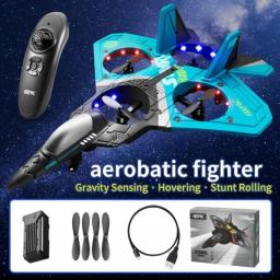 V17 Gravity Sensing Rc Plane Aircraft Glider Radio Control Helicopter EPP Foam Remote Controlled Airplane Toys For Boys Children