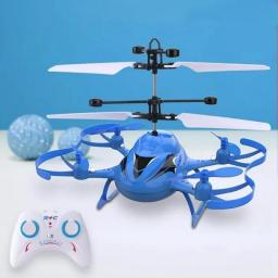 Mini RC Colorful Helicopter With Light Gesture Sensing Portable Infrared Control Hovering Induction Drones Toys Flight Toys Gift