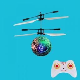 Flying Luminous Ball RC Kid's Flying Ball Anti-stress Drone Helicopter Infrared Induction Aircraft Remote Control Toys Gifts