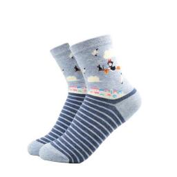 Japanese Style My Neighbor Totoro Socks Cartoon  Kiki Noface Printing Mid Socks For Women Men Summer Autumn Feet Absorption Cott