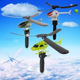 Remote Control Cable Plane Mini Helicopter Children's Educational Development Toys Outdoor Games Unisex Plastic Aircraft