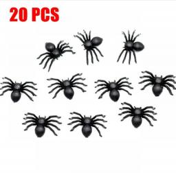 Halloween Horror Black Spider Haunted House Spider Web Bar Party Decoration Supplies Simulation Tricky Toy Halloween Decoration