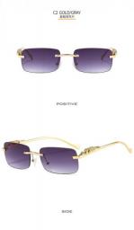 20pcs Fashion Women Sunglasses Men Square Metal Sun Glasses Retro Gafas Each With A Bag Bulk Items Wholesale Lots S10700