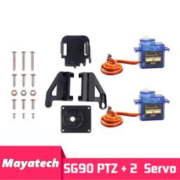 Mg90s SG90 9g Steering Gear Pan Tilt Two Axis PTZ Ultrasonic Aerial Model FPV Camera Support Accessories