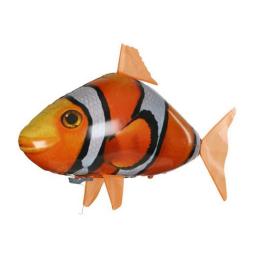 Remote Control Shark Toys Air Swimming RC Animal Infrared Fly Balloons Clown Fish Toy For Children Christmas Gifts Decoration