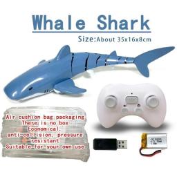 Creative Remote Control Fish Shark Electric 2.4G Radio Rc Animal Robot Educational Water Bath Toy For Boy Kid Children Submarine