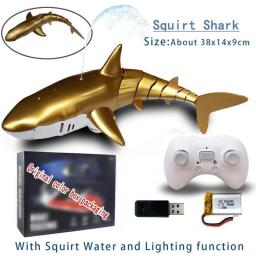 Robots Rc Shark Toy For Boys  Water Swimming Pools Bath Tub Girl Children Kids Remote Control Fish Boat Electric Bionic Animals