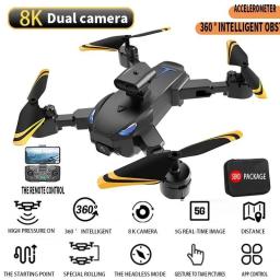 TESLA Drone M8 PRO 8K HD Aerial Photography Quadcopter Remote Control Helicopter 5000 Meters Distance Avoid Obstacles