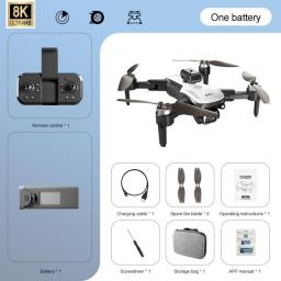 New S2S Mini Drone Profesional 8K HD Camera Fly 25Min Obstacle Avoidance Brushless Foldable Quadcopter Optical Flow RC Dron