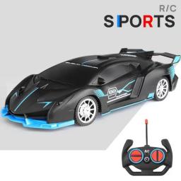 1:18 Chargeable RC Car High Speed 15km/h 2.4G Radio Remote Control Car With LED Light Toys For Boys Girls Vehicle Racing Hobby