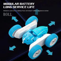 Children's Remote-controlled Mini Car Rollover Double-sided Stunt Car 360 Degree Tipper Off-road Racing Toy Zhiyi Toy