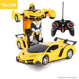 Remote Control RC Car Transformation Robots Sports Vehicle Model Remote 2 In 1 Deformation Car Christmas Gifts For Boys