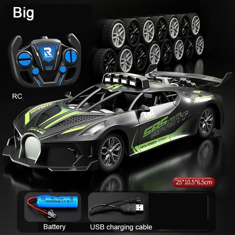 1:18/1:20 Remote Control Racing Car 2.4G High Speed Drift Vehicle Replaceable Tires Boys Game Supercar Toys for Chldren's Gifts