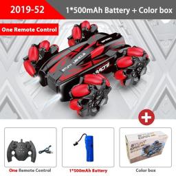 WLtoys F1 Drift RC Car With Led Lights Music 2.4G Glove Gesture Radio Remote Control Spray Stunt Car 4WD Electric Children Toys