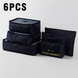 6/1pcs Bag Large Capacity Travel Storage Suitcase Storage Luggage Clothes Sorting Organizer Set Pouch Case Shoes Packing Cube