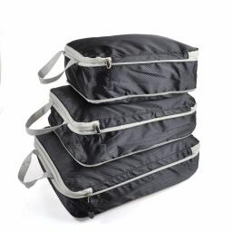 3/4pcs Underwear Bra Socks Finishing Packing Luggage Clothing Organizer Compression Travel Storage Bag,With Shoes Bag