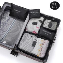 6pcs Travel Organizer Storage Bags Portable Travel Suitcases Organizer Travel Bag For Women Luggage Organizer Clothes Shoes Bag