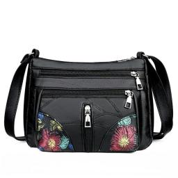 New Black Soft Handbag Messenger Bag Shoulder Bag Waterproof Casual Travel Bags