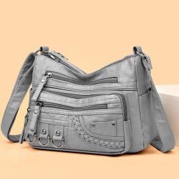 Vintage Pu Leather Luxury Purses And Handbags 2023 High Quality Women's Bag Design Multi-pocket Ladies Crossbody Shoulder Bags