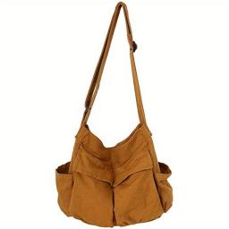 Women Vintage Handbag Canvas Teenager Shoulder Tote Bags Messenger Bags Ladies Casual Handbag Crossbody Purse