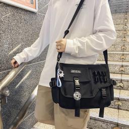 Canvas Crossbody Bags For Women 2023 Nylon Men Postman Student Shoulder Messenger Bag Large Satchel Fashion Bookbag Big Handbags