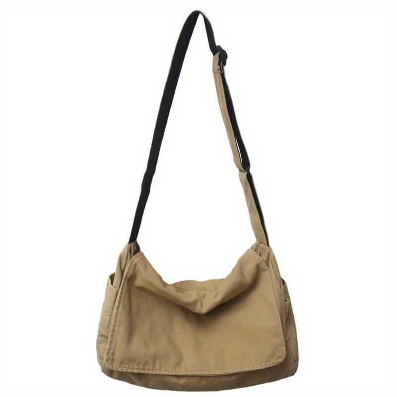 Women's Messenger Bag Vintage Handbag Canvas Teenager Shoulder Tote Bags Casual Handbag Crossbody Handbags