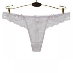 1pc Sexy Cotton Lace Thongs Women's Panties Hollow Out Underwear Low Waist Ladies Lingere Solid Panty Women Lingerie S-XL