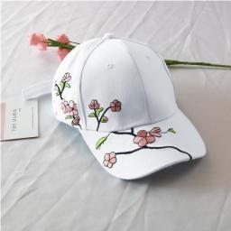 Embroidery Flower Women Baseball Cap Summer Outdoor Adjustable Visor Sun Hat Fashion Female Girls Cotton Snapback Caps
