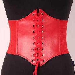 Super Wide New Women Style Elastic Waist Belt Retro Palace Style Corset Strap Punk Style 5 Colors Rope Buckle Ladies Waistband