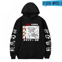 2023 Hot Anime Funny Baki Hanma Hoodie Sweatshirt Men Women Pullover Streetswear Hoodie Unisex Hip Hop Clothing
