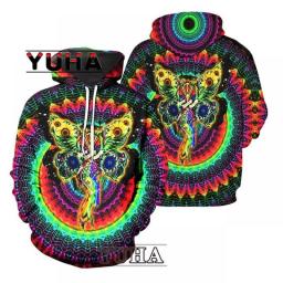 Hippie Colorful Psychedelic 3d Hoodies/Sweatshirt Spring And Autumn Harajuku Long Sleeve Streetwear
