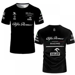 Alfa Romeo T Shirt Formula One Racing Car 3D Print Streetwear Men Women Sports Fashion Oversized O-Neck T Shirt Kids Tees Tops