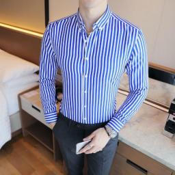 Mid-sleeve Shirt Lace Hollow Spring And Summer Dress Personality Handsome Net Red Fashion Elastic Shirts For Men