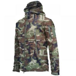 Tactical Jacket Men Military Combat Softair Army Jackets Techwear  Waterproof Breathable Fleece Thermal Hooded Coats