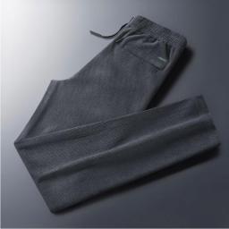 Men's Clothing Spring Winter Corduroy Drawstring Plush Brushed Harem Casual Cargo Designer Baggy Korea Street Fashion Sweatpants