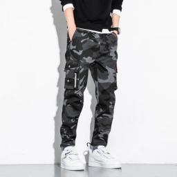Camouflage Cargo Pants Men 2023 New Casual Cotton Fashion Multi-Pocket Joggers Male Sweatpants Slim Fit Plus Size Trousers Men