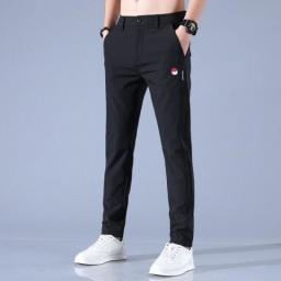Malbon 2023 Spring Summer Autumn Men's Golf Pants High Quality Elasticity Fashion Casual Breathable Trousers