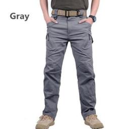Men's Military Tactics X9 Overalls Multi-pocket Zipper Elastic Trousers Men's Outdoor Sports Rock Climbing And Hunting Pants