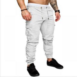 Casual Men Pants Fashion Big Pocket Hip Hop Harem Pants Quality Outwear Sweatpants Soft Mens Joggers Men's Trousers Pantalones