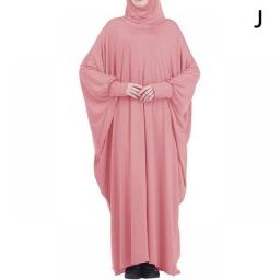 Eid Hooded Muslim Women Hijabs Dress Prayer Garment  Ramadan Eid Prayer Clothes Hijab Full Cover Niqab Islam Dubai Modest Robe