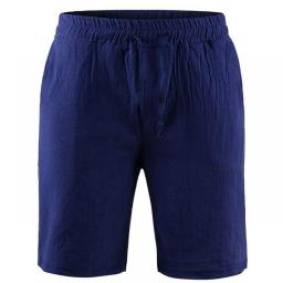 KB 2022 New Men's Cotton Linen Shorts Pants Male Summer Breathable Solid Color Linen Trousers Fitness Streetwear S-3XL