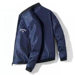 Callaway Spring Golf Men's Jacket Zipper Collar Jacket Golf Brand Men's Baseball Clothes Casual Sports Men's Jacket Men's Top