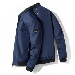 2022 Callaway Golf Fall Men's Jacket Zipper Collar Jacket Golf Brand Men's Baseball Uniform Casual Sports Men's Jacket Men's Top