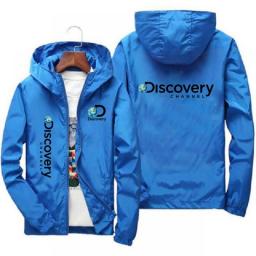 New Discovery Channel Zipper Windproof Jacket Men Women Hoodies Sunscreen Clothing Casual Sport Long Sleeve Hooded Coat Thin Top