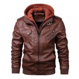 KB New Men's Leather Jackets Autumn Casual Motorcycle PU Jacket Biker Leather Coats Brand Clothing EU Size SA722