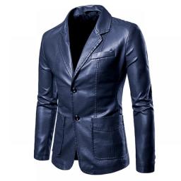 Plus Size 5XL 6XL PU Jacket Men Solid Color Leather Coat Jacket Casual Motorcycle Biker Coat Leather Jackets Male Big Size 6XL