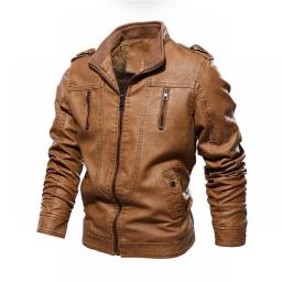 Luxury Genuine Leather Jacket Coat 4xl Blue Biker Jackets Mens Motorcycle Stand Zipper Leather Jacket Coats Plus Size