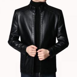 Men Jacket 2021 New Spring Fall Soft Leather Jackets For Man Clothing Long Sleeves Coat Fashion Korean Style Thin Clothing