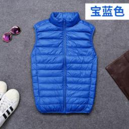 2022 Light And Thin Down Jacket Men's Vest Casual Warm Loose Inside And Outside Wear Autumn And Winter Basic Vest Mens Jacket